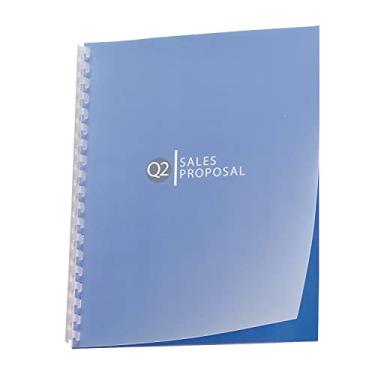 Imagem de GBC Capas de encadernação de apresentação Designer Premium Plus, cantos quadrados, geada, 25 peças por caixa (GBC2514499), 28 x 21,5 x 25,4 cm