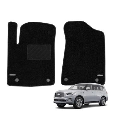 Imagem de WENNEBIRD Tapetes superiores para Infiniti QX80 / Nissan Armada 2019-2024, ultrafrosos, redutores de ruído, antiderrapantes para todos os climas – Conjunto de 2 peças