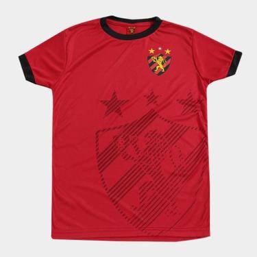 Imagem de Camisa Infantil Sport Recife Shadow - SPR, Vermelho, Preto, 14A