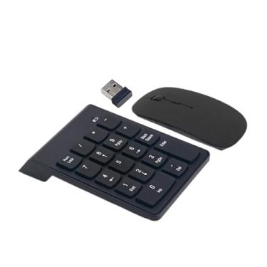 Imagem de MotiveTech Teclado numérico compacto, portátil, leve e silencioso com receptor USB para laptops e escritórios domésticos