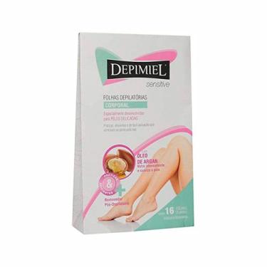 Imagem de Folhas Prontas Para Depilação Corporal Depimiel Sensíveis 16Fls