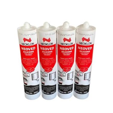 Imagem de Silicone Neutro Neoved Branco 260g - Para Uso Seguro em Aquários e Res