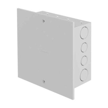 Imagem de Caixa Passagem Pequena 199x190mm Pvc Branca Amanco Elétricas Entradas 25-32mm Alvenaria Dry Wall