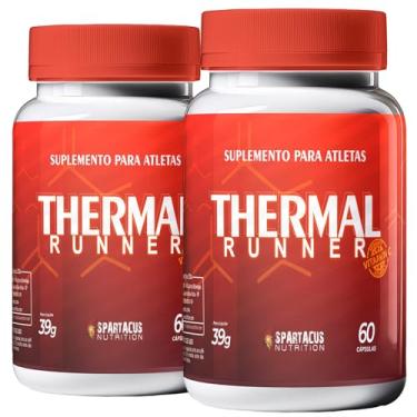 Imagem de 2x Cafeina Guaraná em Pó Chá Verde Runner em Cápsulas Caffeine + Vitamina C Vitamin Picolinato de Cromo Mineral Energia Resistencia Concentração Energy 60 Caps Spartacus Nutrition