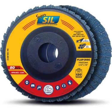 Imagem de Disco Flap 4.1/2"x7/8" Grão 120 Super Sil