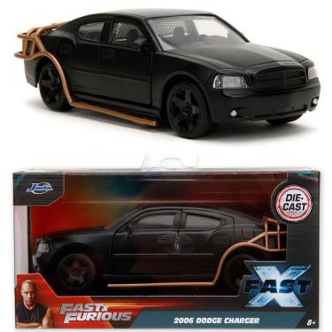 Imagem de Carro Miniatura Velozes E Furiosos 1:32 Dodge Charger Black