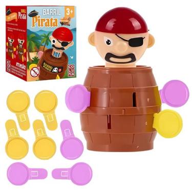 Imagem de Mini Jogo Barril Do Pirata 5,5Cm - Pula pirata - Coluna