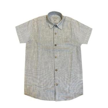Imagem de Camisa Infantil Ogochi Slim Verde Musgo 2/8-Masculino