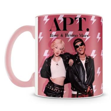 Imagem de Caneca Personalizada Spotify Rosé & Bruno Mars com QR Code da Música A