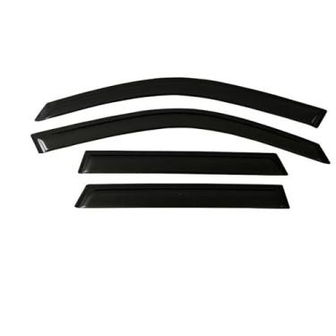 Imagem de GRJQRKHZ Defletor de janela lateral de carro para M&itsubishi Montero 2001-2006 Weathershied viseira de porta vento sol proteção chuva janela lateral defletores de vento