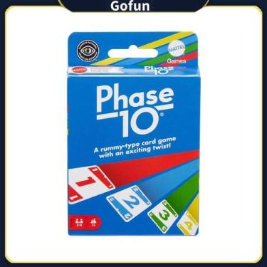 Imagem de Fase 10 do jogo de cartas para 2 a 6 jogadores com 7 anos ou mais - Ph