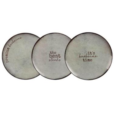 Imagem de Conjunto 6 Pratos Churrasco Rustic 28cm Sortido Porcelana Tramontina Mesa Posta Rasos