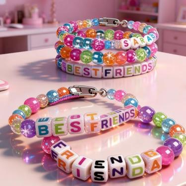 Imagem de Kit Miçanga Infantil para Montar Pulseiras e Colares, Cores Sortidas, Pop Trend, Miçangas Variadas para Bijuteria DIY