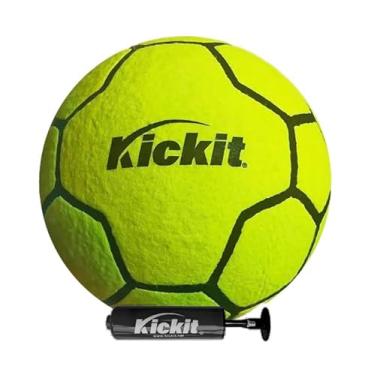 Imagem de Kickit Bola de tênis de futebol | Bola macia oficial para tênis, treinamento, estilo livre e malabarismo | Tamanho 5 (verde limão)