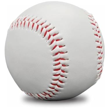 Imagem de Bola de beisebol em branco tamanho oficial padrão 22,86 cm adequado para máquina de treinamento de treino de liga juvenil arremesso para assinatura adaptação ao jogo de morcego