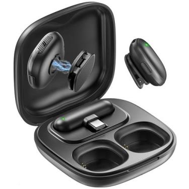 Imagem de Microfone de lapela sem fio WEWAHIVER Mini para iPhone/Android