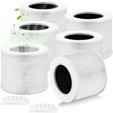 Imagem de Filtro de ar Core Mini, pacote de 6, compatível com LEVOIT Laukowind