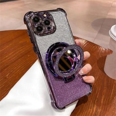 Imagem de Capa com suporte espelhado e anel com revestimento brilhante para Xiaomi Redmi Note 13 Pro 12 4G 10 11 12 13 Pro 5G 11S 14C 13 12 12C 10C 9A, S16527, para Redmi 9A