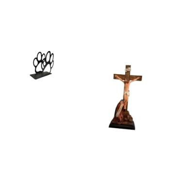 Imagem de Fenteer Porta-guardanapos de Pata, Decoração de Cachorro Sagrado, Organizador de Lenços Religiosos, Escultura de Santa Maria, Ornamento de Mesa para Café em C