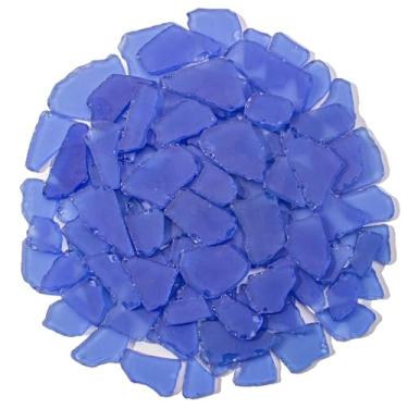 Imagem de Keedolla Vidro marinho caído para artesanato - Peças de vidro marinho fosco plano de 1,134 g para artesanato faça você mesmo, enchimento de vasos, casamentos na praia, aquário e decoração de casa