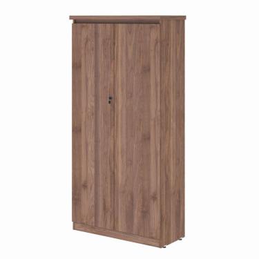 Imagem de Armario Com 2 Portas 4 Prateleiras Emir Noce