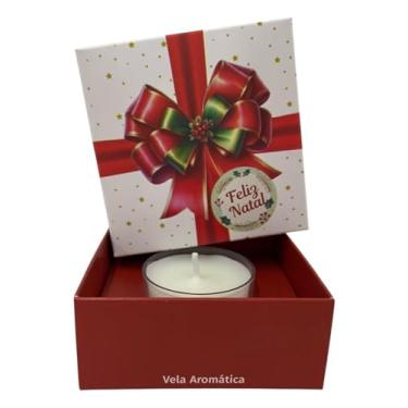 Imagem de Velitah Brasil, 12 Lembrancinhas De Natal Boas Festas Vela Aromática Premium Velitah Brasil