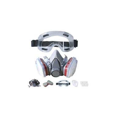 Imagem de Mascara De Pintura Premium Reutilizável Com Carvao Ativado, Proteção Respiratória para Ambientes com Poeira, Tintas, Produtos Químicos e Partículas em Obras, Serralheria e Indústria