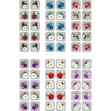 Imagem de 480 Adesivos 3d para Unha Película Nail Art - Paty Adesivos