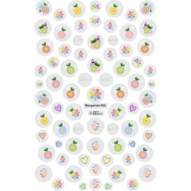 Imagem de Adesivos Margaridas Pelicula para Unha Nail Art - Paty Beauty, Margari