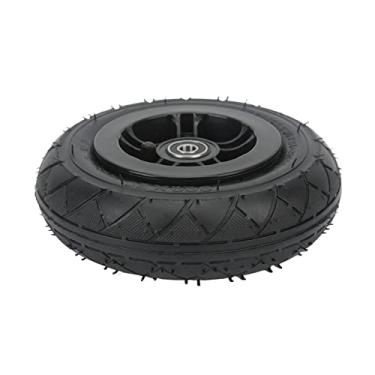 Imagem de 8in Listrado Botão de Borracha Montanha Skate Roda, Alta Tensão Carbide Rodas, Rotação Flexível, Substituição para Mountain Scooter, Adequado para Montanha, Estrada, Praia, Grama