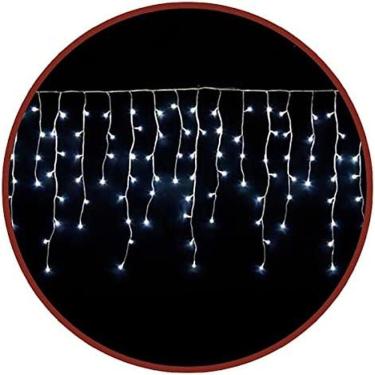 Imagem de Cascata 100 Lâmpadas Pisca De Natal Led Branco Qg084c1002