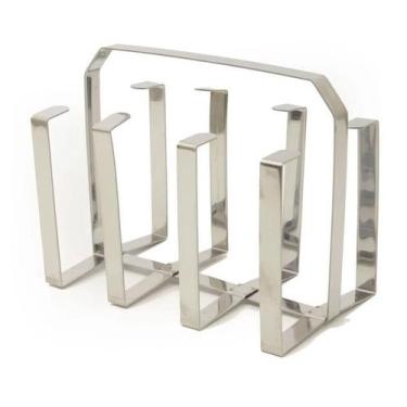 Imagem de Escorredor Copos Aço Inox Compacto Portátil Porta 8 Copos - PenselarFu