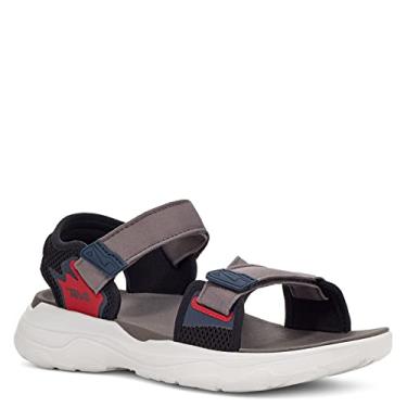 Imagem de Teva Sandália masculina Zymic, Cinza/vermelho, 44