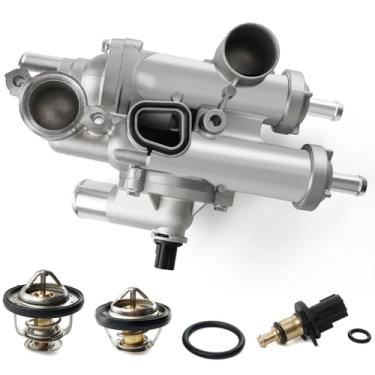 Imagem de Caixa de termostato de alumínio atualizado compatível com Dodge Avenger 2008-2014, Journey 2009-2020, Chrysler 200 2011-2014, Jeep Compass/Patriot 2007-2017, Calibre 2007-2012, 2.0L/2.4L Substitui