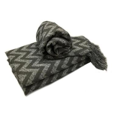 Imagem de Xale Manta Para Sofa Decorativo Com Franja 3 lugares 1,40 x 2,10 Jacqu