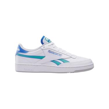Imagem de Reebok Tênis masculino Club C Revenge, Branco Kineticblue Unlshedgreen, 40 BR