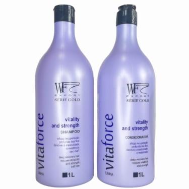 Imagem de Kit Shampoo e Condicionador para Cabelos com Queda, Fragilizado e Danificado Pós Progressivas 2L