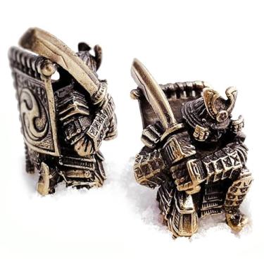 Imagem de Pingente de contas de corda de metal CooB EDC, pingente, miçanga de barba de cabelo. Contas de corda de paraquedas de luxo fundidas à mão para pulseira de corda de paraquedas personalizada, cordão de faca etc. Crânio, Predador, Star Wars, Animais (1 peça/lote), RONIN