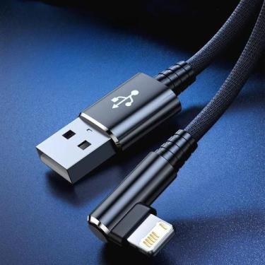 Imagem de Cabo USB De Carregamento Rápido Em Ângulo De 90 Graus Para iPhone 13 1