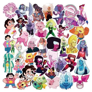 Imagem de Pacote de adesivos Stevens Universes Anime 50 unidades de 6 a 10 cm