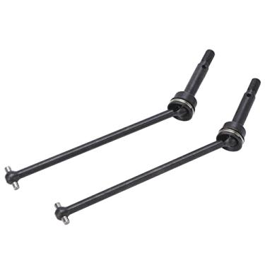 Imagem de Ainoli 2 peças preto dianteiro cvd eixo de acionamento aço frontal cvd junta universal acessórios de carro rc para carro de controle remoto losi 1/10