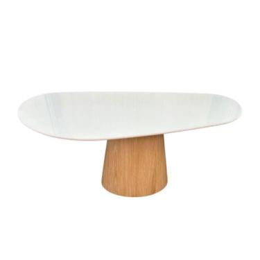 Imagem de Mesa De Jantar Cone Oval Orgânica 140x90cm - Modelar Art Moveis
