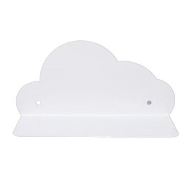 Imagem de ZJchao Prateleiras de Nuvem, Decoração de Parede de Quarto, Prateleira de Nuvem Flutuante de Ferro Resistente, Bonita, Montada na Parede, Pequena Prateleira de Exibição para Sala de