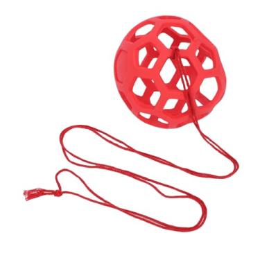 Imagem de GLOGLOW Bola de Deleite de Cavalo, Brinquedo Dispensador de Alimentação Lenta Com Corda Suspensa para Comportamento de Pastoreio, Estimulação Mental, Uso de Paddock de Tenda