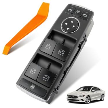Imagem de Dacall Interruptor de janela elétrico serve para Mercedes-Benz B250, CLA250, CLA45 AMG, ML350, GLA250, GL350, GLE350 (2013-2017), janelas de controle do lado esquerdo do motorista, substitui
