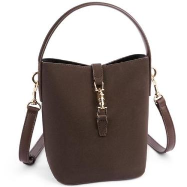 Imagem de Bolsa de balde BOSTANTEN pequena de material vegano  preta