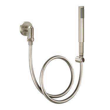Imagem de Ducha Manual Com Joelho 90° Docol C30 90018346044 Níquel Escovado