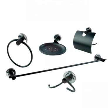 Imagem de Kit Acessórios Para Banheiro Lavabo Completo(CROMADO)