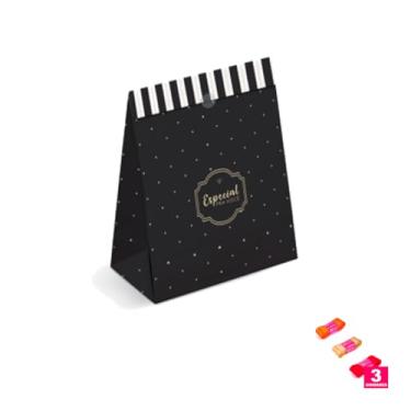 Imagem de Kit Saco de Papel Para Presente 27cm x 19cm + Fita Cetim 38mm x 10m
