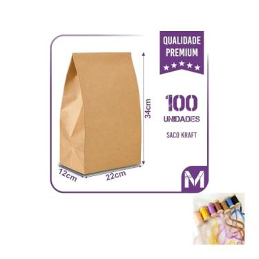 Imagem de Kit Saco de Papel Sos M 80x45cm C/1 + Fita Cetim 4mmx10mts